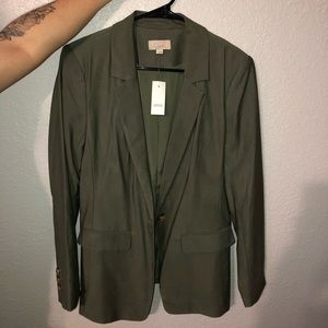 NWT OLIVE LOFT BLAZER